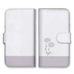 BASIO4 KYV47  ケース 手帳型 ベイシオ フォー  スマホケース 携帯ケース 花 はな フラワー デイジー イラスト シンプル おしゃれ 韓国 パステルカラー カラー02