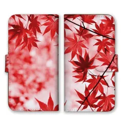 シンプルスマホ5 A001SH  ケース 手帳型  スマホケース 携帯ケース 秋 あき 紅葉 もみじ イチョウ 紅葉狩り オータム 写真 オレンジ カラー05