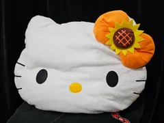 平成レトロ ハローキティ フェイス型 BIGクッション まくら