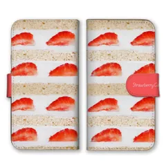 Redmi 12 5G ケース 手帳型 レドミ12 5G スマホケース 携帯ケース ショートケーキ ケーキ イチゴ 苺 断面 スイーツ 可愛い かわいい オシャレ おしゃれ カラー04