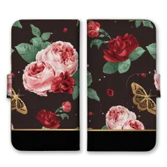 Google Pixel 7Pro ケース 手帳型 グーグルピクセル7Pro スマホケース 携帯ケース 薔薇 ばら 花 花びら 蝶 ちょうちょ エレガント オシャレ おしゃれ カラー03のサムネイル