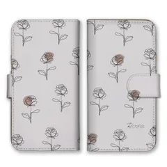 Xperia 1 SO-03L SOV40 802SO  ケース 手帳型 エクスペリア1  スマホケース 携帯ケース バラ 北欧 薔薇 かわいい 花柄 花 エレガント おしゃれ 韓国  カラー04
