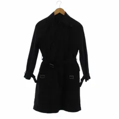 ジョルジュレッシュ GEORGESRECH ピーコート S 黒 ブラック 長袖 ダブルブレスト /LP