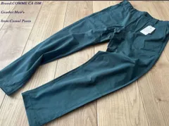 新品 COMME CA COMMUNE コムサコミューン 梨地ジョーゼット ガムストレッチ クライミングパンツ 30ターコイズ Sサイズ 08PG06 定価13,000円のサムネイル