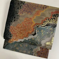 煌流 袋帯 正絹 上品な加工 六通 MA-5678