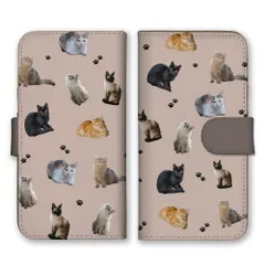 OPPO Reno 13A ケース 手帳型 オッポリノ 13A スマホケース 携帯ケース ねこ ネコ 猫 三毛猫 黒猫 茶トラ いっぱい かわいい 写真 カラー02