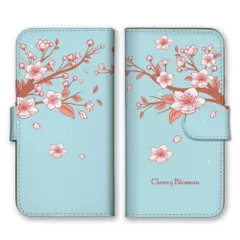 OPPO Reno5 A ケース 手帳型 オッポリノ5A スマホケース 携帯ケース 桜 サクラ さくら チェリーブロッサム 春 ピンク かわいい イラスト カラー05