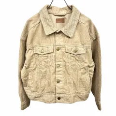 【中古】[印象A] earth music＆ecology アースミュージックアンドエコロジー トラッカージャケット レディース F ベージュ 綿100% コーデュロイ 無地 長袖のサムネイル