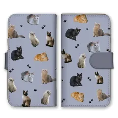 arrows U 801FJ ケース 手帳型 アローズU スマホケース 携帯ケース ねこ ネコ 猫 三毛猫 黒猫 茶トラ いっぱい かわいい 写真 カラー05
