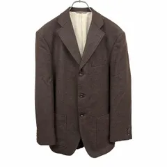 【中古】[印象A] RICHARD JAMES リチャードジェームズ テーラードジャケット メンズ ダークブラウン こげ茶 ウール100% センターベント 内ポケット×３ 薄手の肩パッド 袖は開き見せ 微起毛 総裏地 無地 3つボタン留めのサムネイル