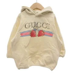 グッチ GUCCI ピーターラビット Peter Rabbit タグ付き プルオーバーパーカー スウェット フーディー 24 長袖 ロゴ 裏毛 ベージュ /GV ■GY62のサムネイル