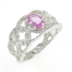 K18WG サファイヤ リング 0.52CT