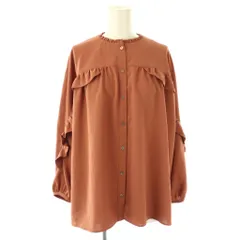 ソーノ SONO フリル ブラウス 七分袖 1 ピンク /AT ■OS