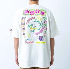 死ぬ時は死ぬ」 生首 タトゥー プリント Tシャツ ビンテージ 刺青 和彫 