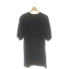 ヨーコチャン YOKO CHAN Puff Half sleeve Dress ワンピース 五分袖 ミニ ニット ウール 36 濃紺 /NR ■OSのサムネイル