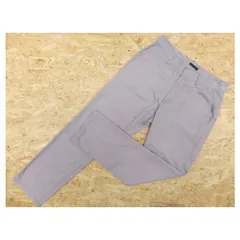【中古】[印象BC] HARE ハレ メンズ Mサイズ ライトパープル×グレー チノパンツ ポケットとウエスト部分がグレーの生地 ジップフライ 鍵ホック テーパードのサムネイル