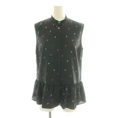 ピーエスポールスミス PS Paul Smith ノースリーブブラウス シャツ 38 黒 ブラック /SS ■OSのサムネイル