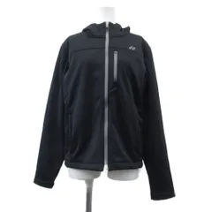 ヨネックス YONEX パーカー スウェット 長袖 ジップアップ ロゴ M 黒 ブラック /XZ ■GY58