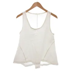 クロエ CHLOE タンクトップ カットソー XS 白 ホワイト 無地 ラウンドネック ノースリーブ ECG003 /KR ■ECG003のサムネイル