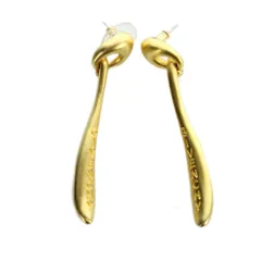 ジバンシィ GIVENCHY ピアス 両耳用 アクセサリー ロゴ ロング ゴールド色 ■GY18 /MQのサムネイル
