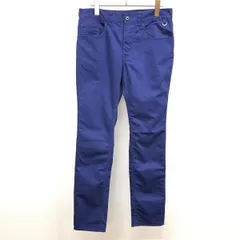 【中古】[印象AB] THE SHOP TK MIXPICE ザ・ショップ ティーケー パンツ メンズ M 青系 綿×ポリエステル×ポリウレタン ジップフライ 若干テーパード 若干ストレッチ スリムフィット 無地 Dリング付きのサムネイル