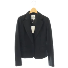 ランバンオンブルー LANVIN en Bleu テーラードジャケット 上着 ウール S ブラック 長袖 無地 シングルブレスト /OK■OSのサムネイル