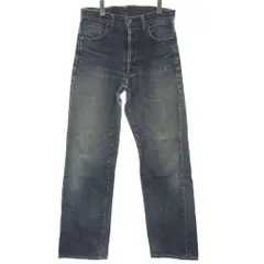 リーバイス Levi's デニム ジーンズ W31 インディゴブルー 無地 フルレングス ストレート /GG ■ECD001
