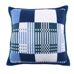 極美品 エルメス HERMES クッション チェック柄 メリノウール カシミヤ