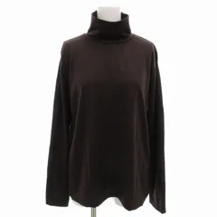 ノンブルアンペール NOMBRE IMPAIR ウォッシャブル 天竺 タートルネック プルオーバー ニット 長袖 F 茶 ブラウン 01-1-08-218-4-2 /FF ■MAのサムネイル