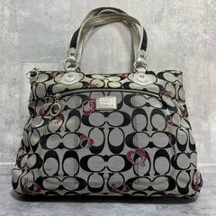 コーチ COACH ポピー オプアート グラムトートバッグ A4可 ブラック