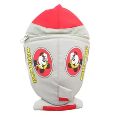 ディズニー Disney リュックサック バックパック ミッキープリント ロケット型 グレー 赤 レッド /JS