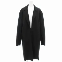 ザラ ZARA ロングコート フェイクスエード M 黒 ブラック /GV ■F