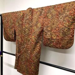 袋帯 アンティーク 椿 梅花 蜀江紋 花菱 着物 024tz - メルカリ