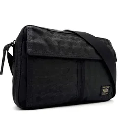 希少デザイン 美品 PORTER ポーター 吉田カバン ヨシダカバン ショルダーバッグ ダイヤ柄 クロスボディ 斜め掛け メンズ 黒 ブラック