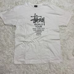 ステューシー ストックロゴ 刺繍 Tシャツ コットン 無地 ブラック