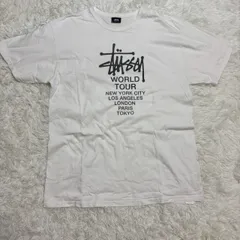 ステューシー ワールドツアー Tシャツ 白 Lサイズ