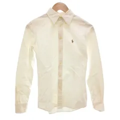 ポロ ラルフローレン POLO RALPH LAUREN ボタンダウンシャツ BD 長袖 ロゴ刺繍 XS ベージュ /KR