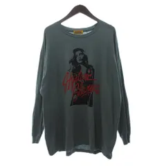 ヒステリックグラマー HYSTERIC GLAMOUR Tシャツ カットソー 長袖 ヒスガール プリント 01243CL09 緑系 グリーン系 F