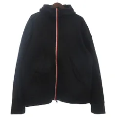 モンクレール MONCLER maglia cardigan ジップ パーカー スウェット 長袖 コットン D10918417200 黒 ブラック XXL
