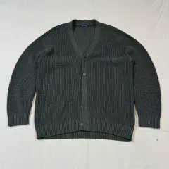 L) GAP ギャップ オリーブ カーキ ニット カーディガン
