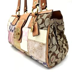 レア極美品✨コーチCOACH パッチワーク ボストン ショルダー可 y2k