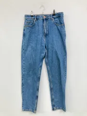 ZARA ザラ デニムパンツ EUR 40 USA 8 MEX 30 ブルー フルレングス 無地 スタンダード テーパード レギュラー ヴィンテージ