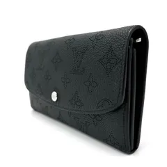 【良品】LOUIS VUITTON ルイヴィトン モノグラム ポルトフォイユ イリス 長財布 ブラック 黒 オールレザー ユニセックス 男女兼用
