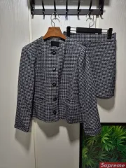 (セール)(新品)チェック ツイード ジャケット スカート セットアップ