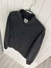 ザラ ブラック ブルゾン ウィンドブレーカー ジャケット XL