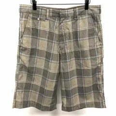 【中古】[印象A] ELEMENT エレメント ショートパンツ / ショーツ / ハーフパンツ メンズ 32 ベージュブラウン系×ブルー系 ポリ×レーヨン ジップフライ 若干薄手 チェックのサムネイル