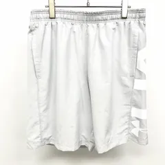 古着 UNDER ARMOUR - XXL 2XL メンズ 薄手 ショーツ ショートパンツ ハーフパンツ 迷彩風の総柄 ウエストにゴムと紐 ポリ100% ライトグレー系