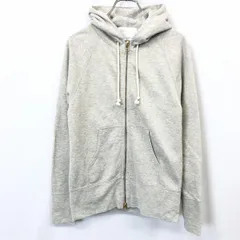 【中古】[印象AB] IENA イエナ スウェット / パーカー レディース 杢グレー(ベージュ×ゴールドラメ糸MIX) 綿×キュプラ×ポリなど ラグランスリーブ ダブルジップ 裏毛のサムネイル