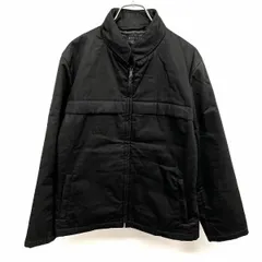 【中古】[印象AB] KETTY ケティ ブルゾン / ジャケット レディース M 黒 綿100% 内ポケット×１(背中の内側に１つ) 左胸にジップポケット 若干薄手 ジップアップ 薄手の中綿入り スタンドカラー 無地 長袖のサムネイル