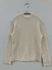 UNIQLO ユニクロ ニット/セーター M アイボリー ウール・ニット ナイロン 無地 ミドル丈 タートルネック/ハイネック 長袖
